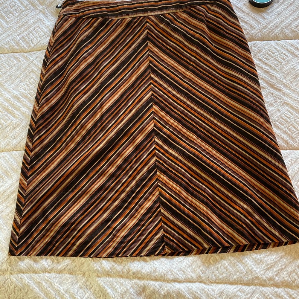 Anne Taylor A-line corduroy skirt